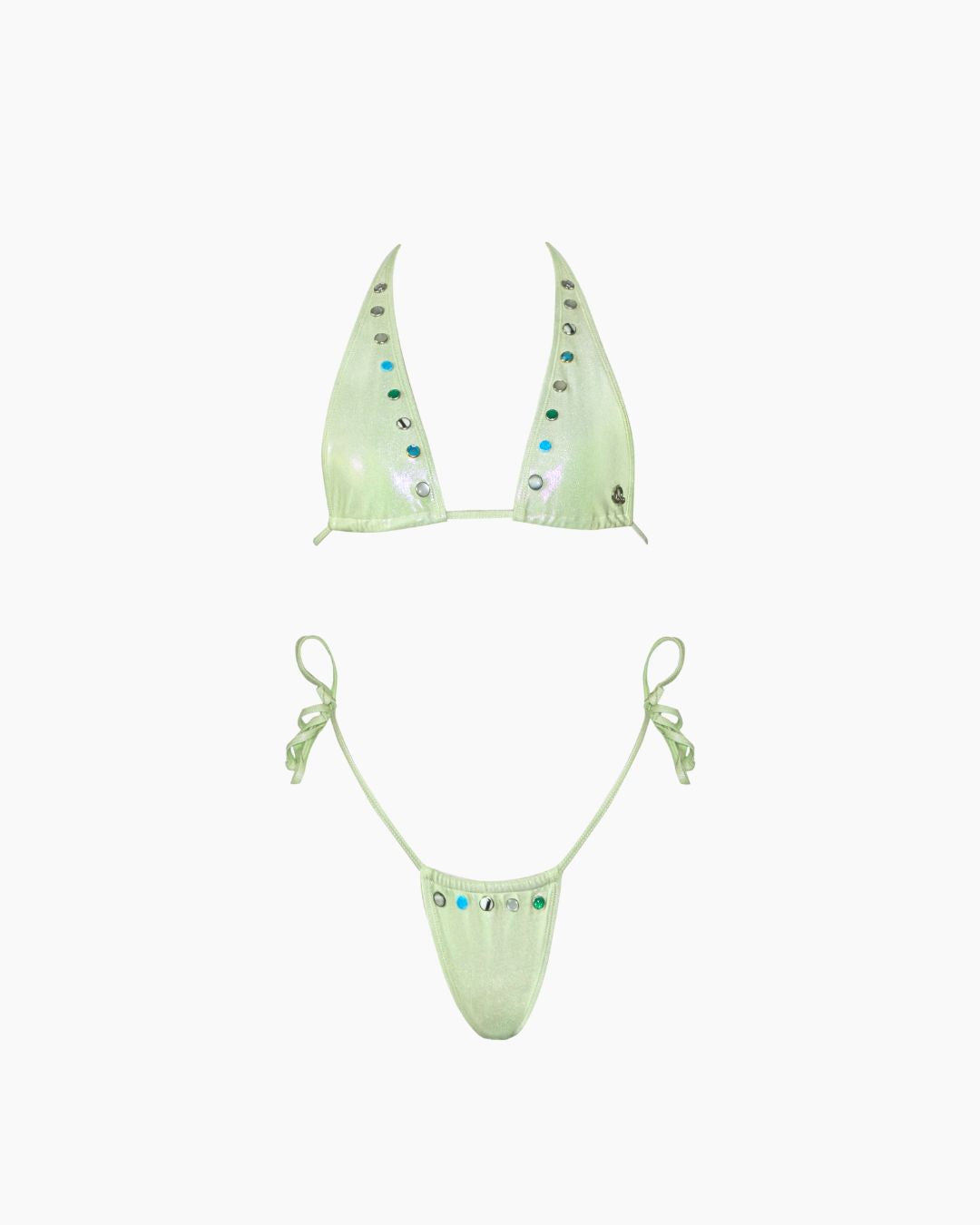 Sheeré long triangle bikini set
